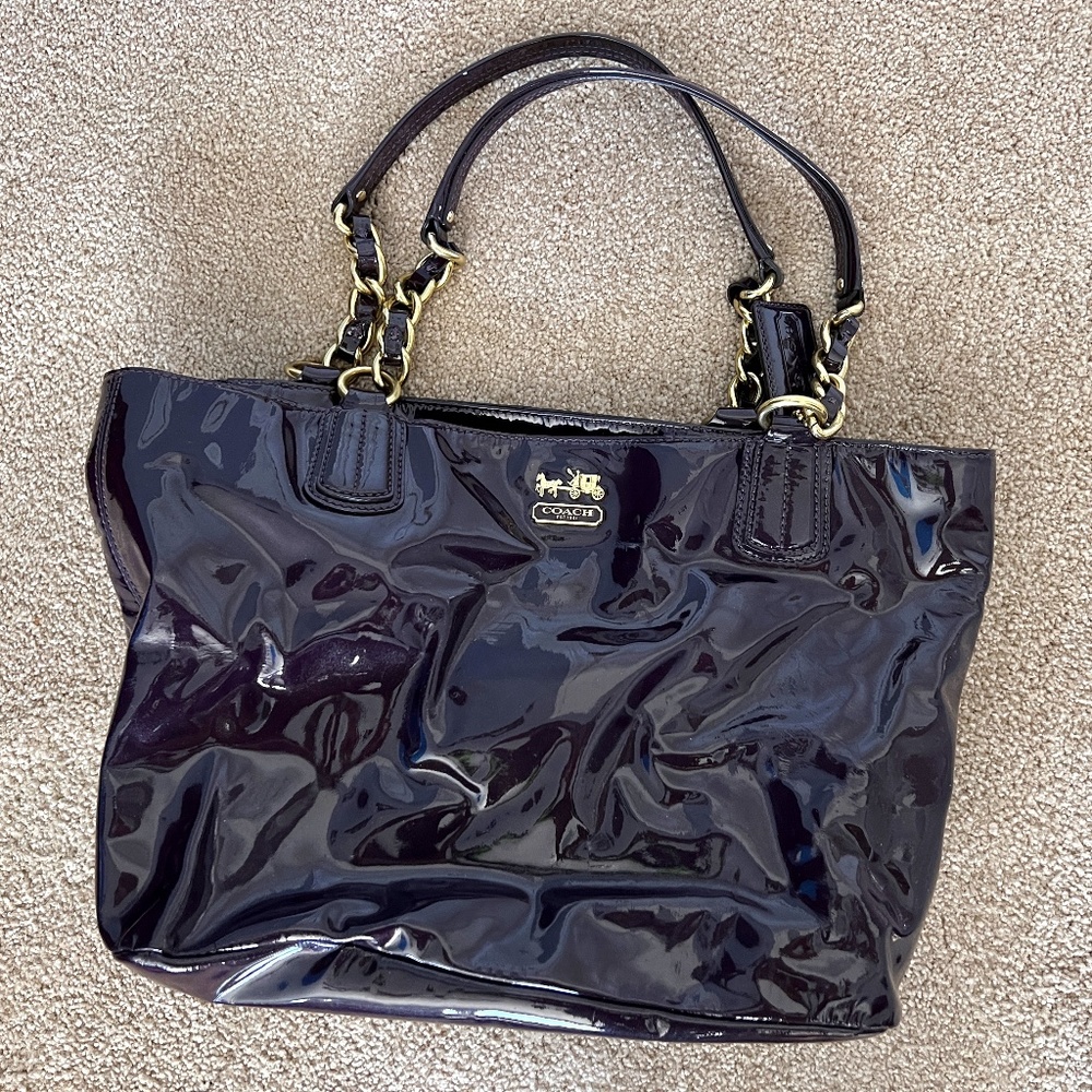 Purple Coach Bag